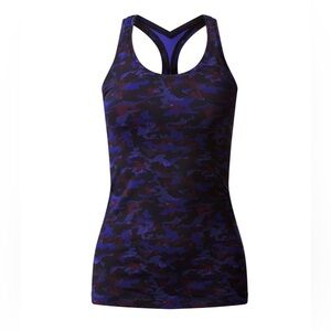 Lululemon Cool Racerback II Mini Hounds Camo Emperor Blue Black